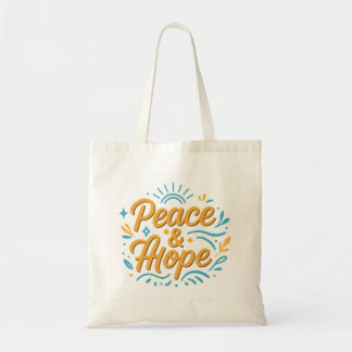 Peace & Hope Inspiring Modern Design for Everyday Tote Bag