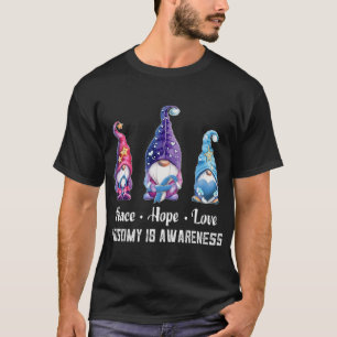 Peace Hope Love Gnomes Trisomy 18 Awareness T-Shirt