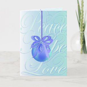 Peace, Hope, Love Holiday Card