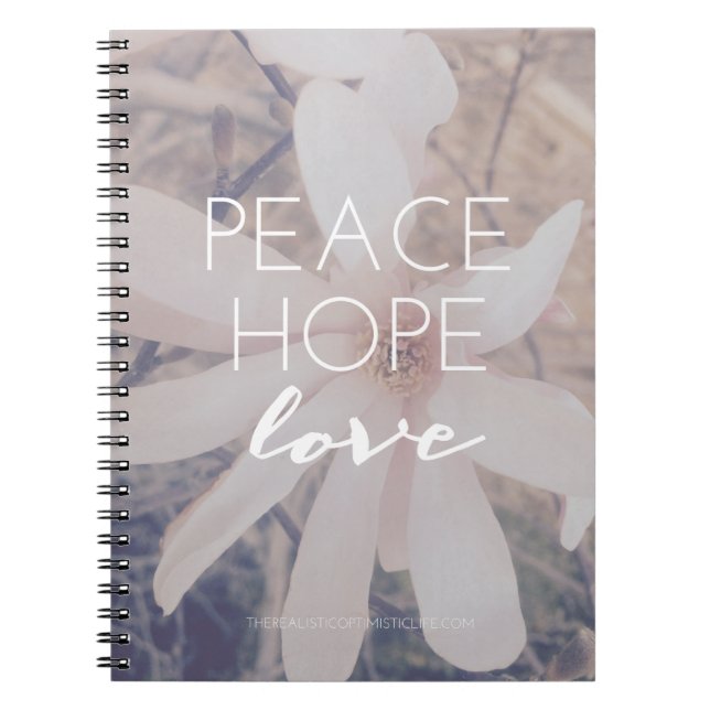 Peace, Hope, Love Journal (Front)