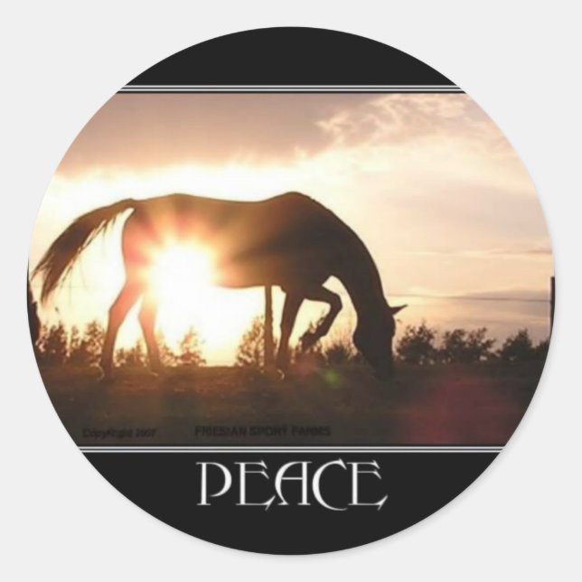 PEACE Horse Stickers (Front)