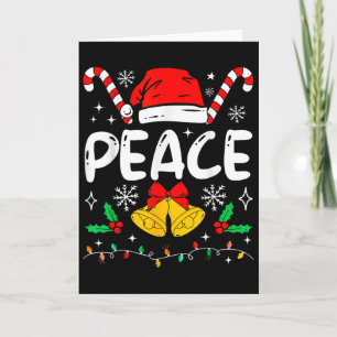 Peace I Come In Peace Couple Matching Ugly Christm Card
