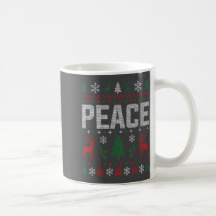 Peace I Come In Peace Couple Matching Ugly Christm Coffee Mug