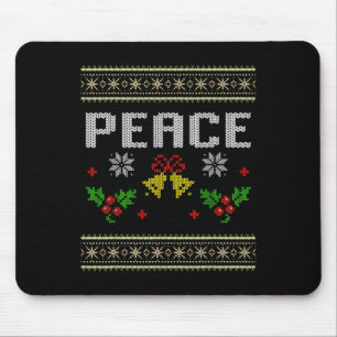 Peace I Come In Peace Couple Matching Ugly Christm Mouse Mat