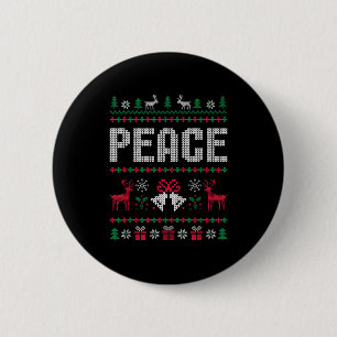 Peace I Come In Peace Matching Couple Ugly Merry C 6 Cm Round Badge