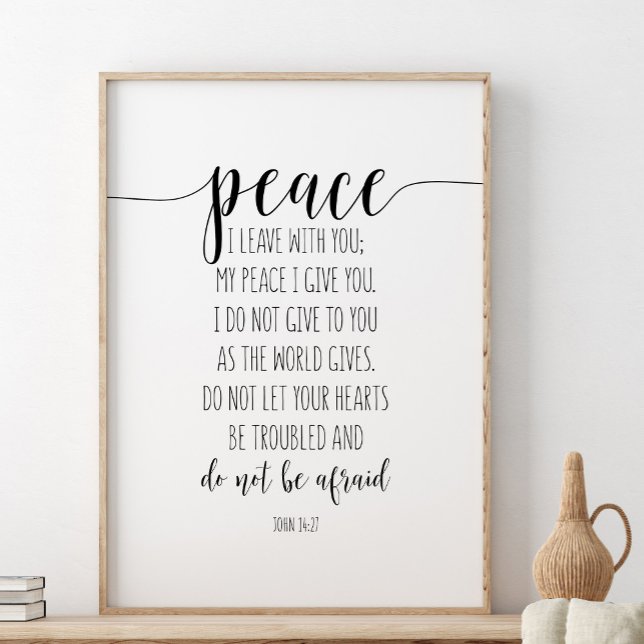 Peace I Leave With You, John 14:27 Poster (Creator Uploaded)