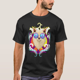 Peace I Peace Cat I Anti War Stop War No War T-Shirt