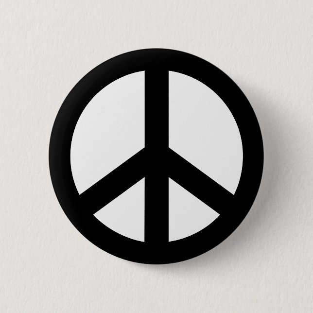 Peace icon 6 cm round badge (Front)