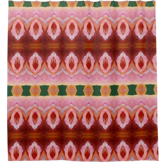 Peace Ikat Shower Curtain (Front)