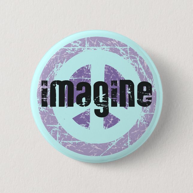 Peace - Imagine Peace 6 Cm Round Badge (Front)