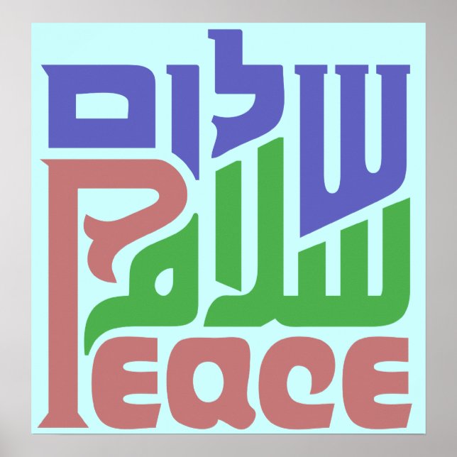 Peace in 3 Languages Poster (Front)