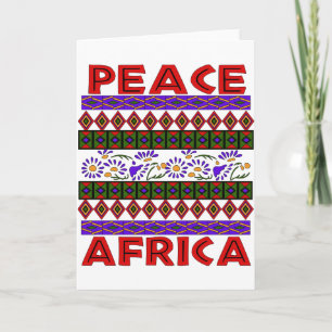 Peace In Africa Card