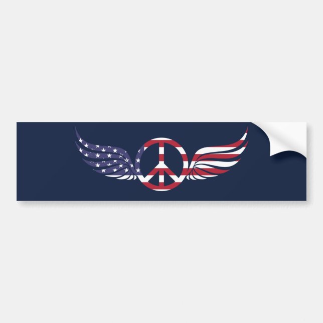 Peace in America Bumper Sticker (Front)