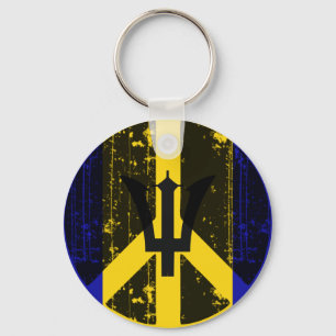 Peace In Barbados Key Ring