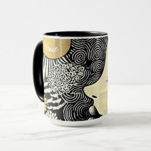 Peace in Bloom Abstract Mug