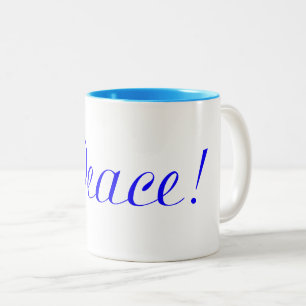 Peace in Blue Coffee Mug