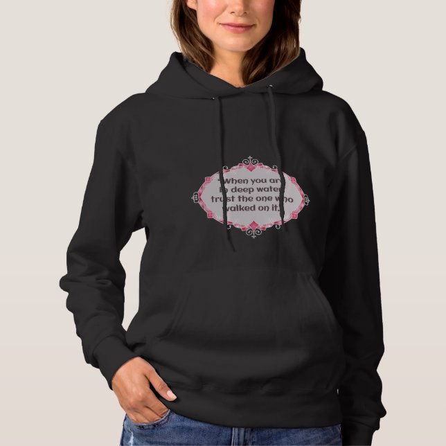 Peace in deep waters hoodie (Front)