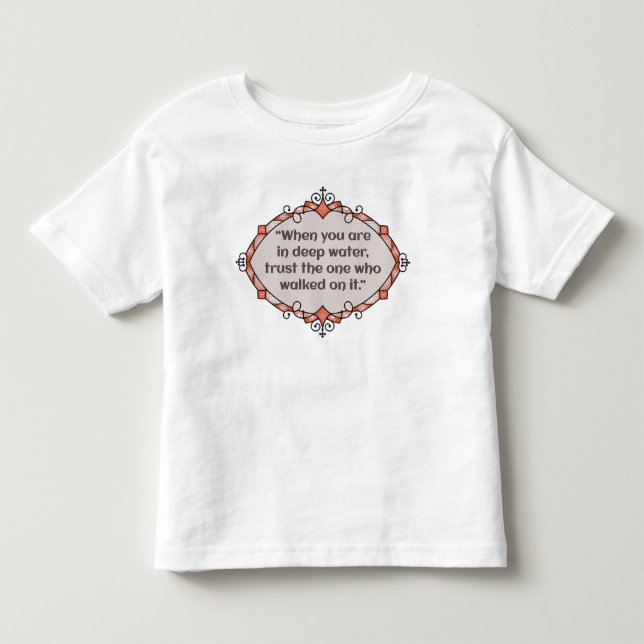 Peace in deep waters toddler T-Shirt (Front)