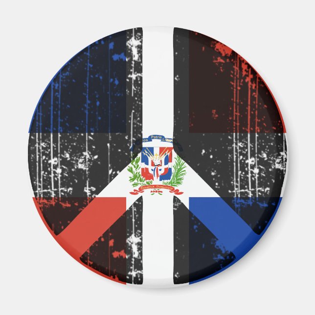 Peace In Dominican Republic Magnet (Front)
