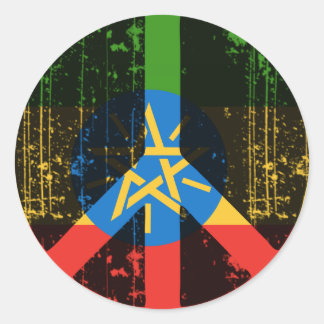 Peace In Ethiopia Classic Round Sticker