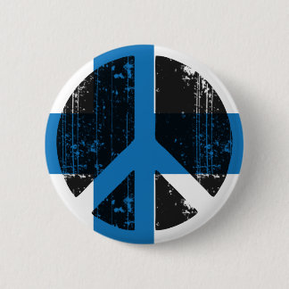 Peace In Finland 6 Cm Round Badge