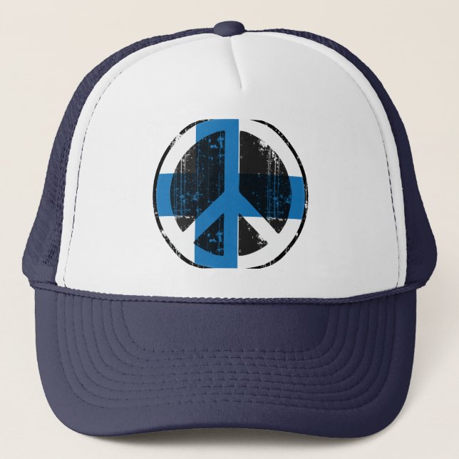 Peace In Finland Trucker Hat (Front)