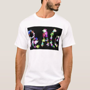 "PEACE" in Flowers Art Print T-Shirt
