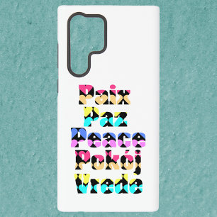 Peace in Foreign Languages Bright Hearts Samsung Galaxy Case