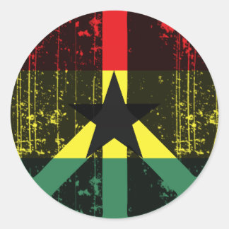Peace In Ghana Classic Round Sticker