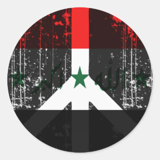 Peace In Iraq Classic Round Sticker