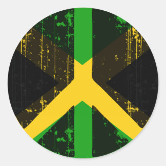 Peace In Jamaica Classic Round Sticker