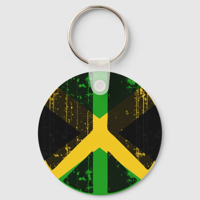Peace In Jamaica Key Ring (Front)