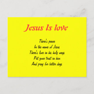 Peace in Jesus postcards