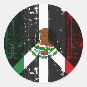 Peace In Mexico Classic Round Sticker