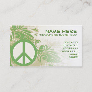 Peace In Nature Business Card
