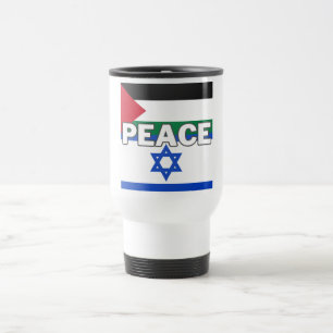 Peace in Palestine Israel Travel Mug