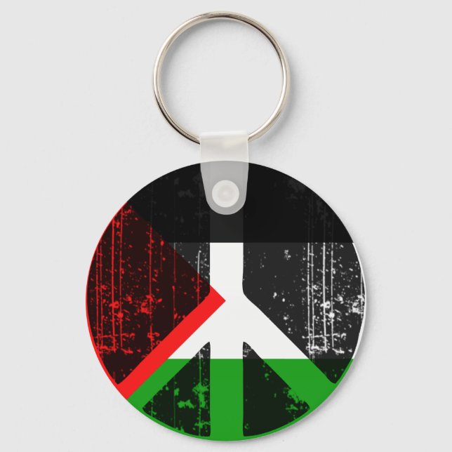 Peace In Palestine Key Ring (Front)