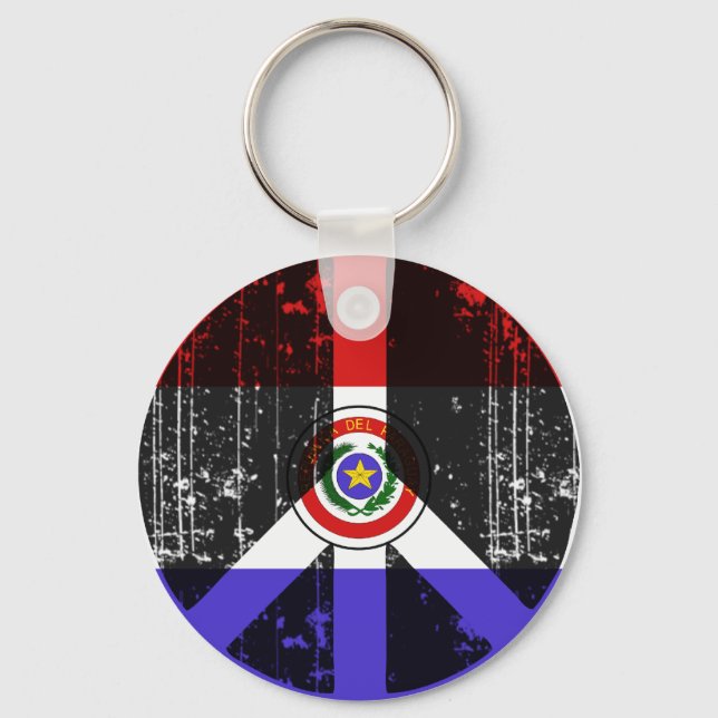 Peace In Paraguay Key Ring (Front)