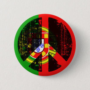 Peace In Portugal 6 Cm Round Badge