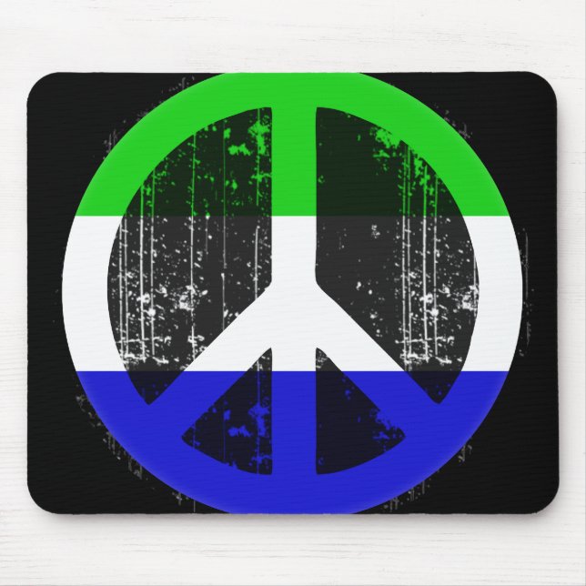 Peace In Sierra Leone Mouse Mat (Front)