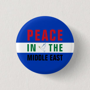 Peace in the Middle East 3 Cm Round Badge
