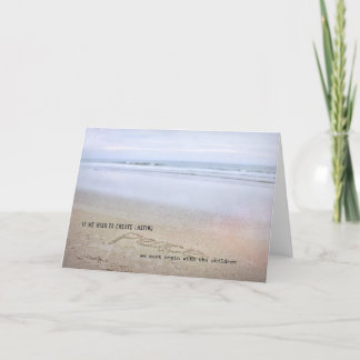 PEACE IN THE SURF Greeting Card