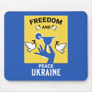 Peace In The Ukraine - Love And Support Mouse Mat