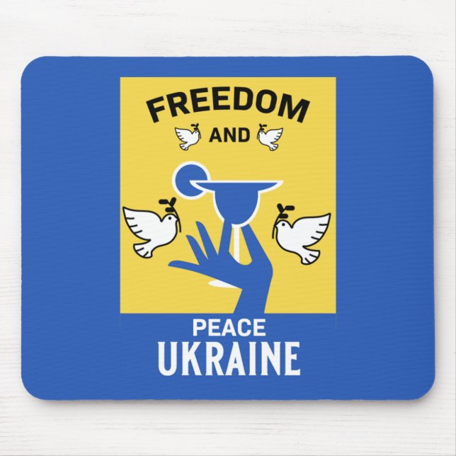 Peace In The Ukraine - Love And Support   Mouse Mat (Front)