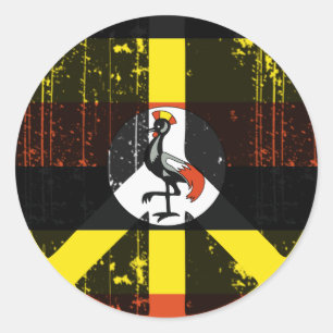 Peace In Uganda Classic Round Sticker