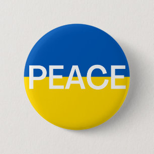 Peace in Ukraine 6 Cm Round Badge