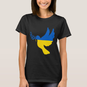 Peace In Ukraine Dove. Stand With Ukraine. Freedom T-Shirt