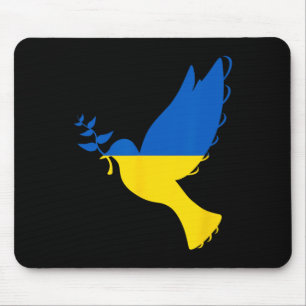 Peace In Ukraine Dove. Stand With Ukraine. Support Mouse Mat