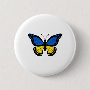 Peace In Ukraine For Women Ukrainian Flag 6 Cm Round Badge