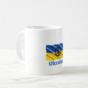 Peace in Ukraine - Peace & Love Coffee Mug